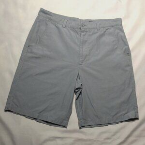 BOLLE mens SHORTS golf GRAY striped SPORT casual ATHLETIC pinstripe SIZE 35